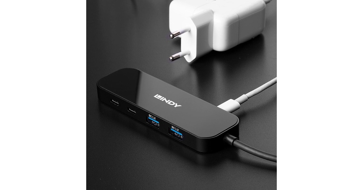 Lindy 4 Port USB 3.2 Gen 2 Typ C Hub, USB-Hub