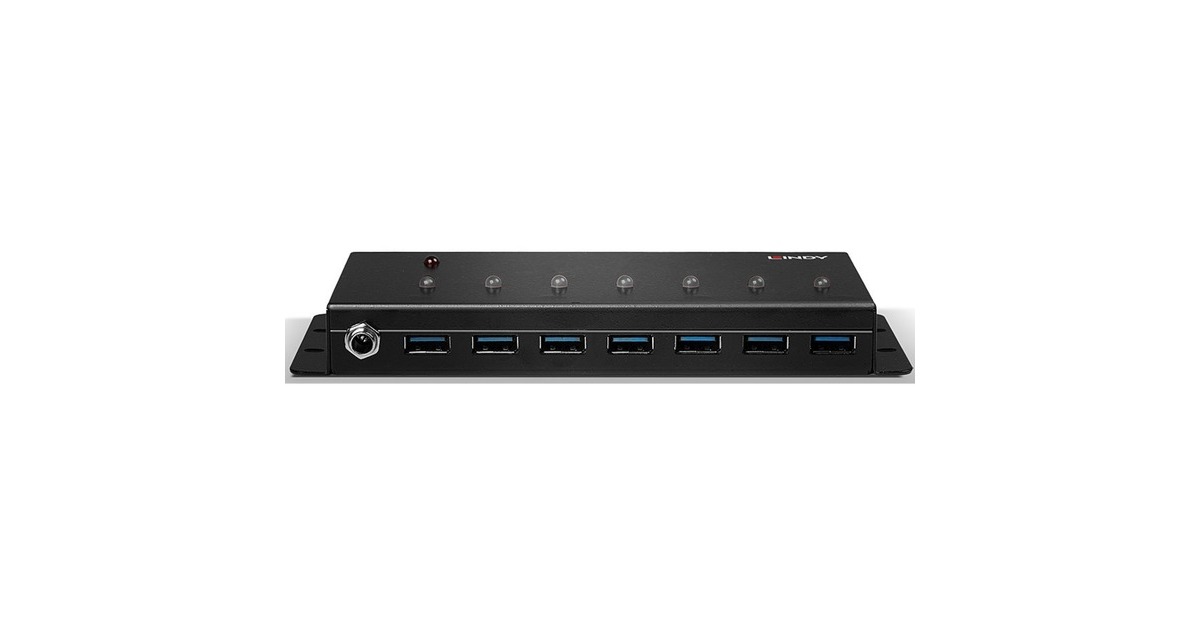 Lindy 7 Port USB 3.0 Metall, USB-Hub