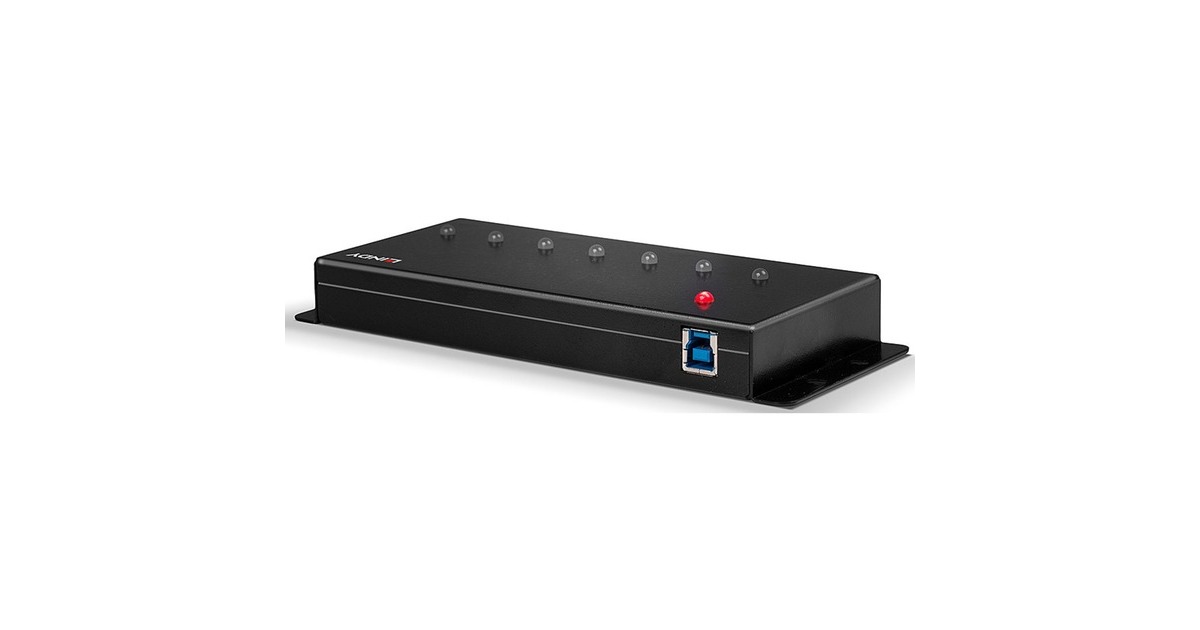 Lindy 7 Port USB 3.0 Metall, USB-Hub