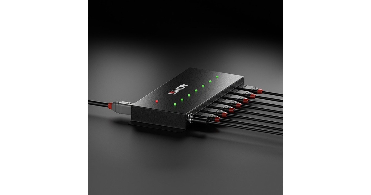 Lindy 7 Port USB 3.0 Metall, USB-Hub