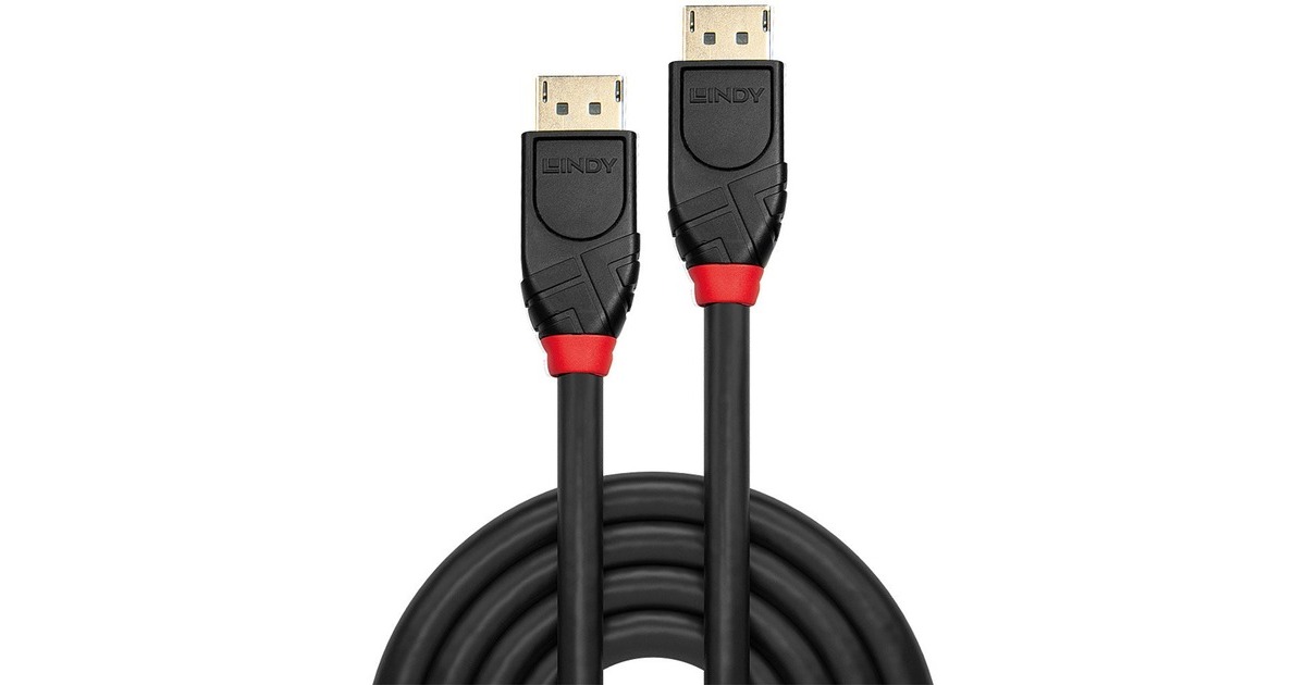 Lindy Aktives DisplayPort 1.2 Kabel(schwarz, 10 Meter)