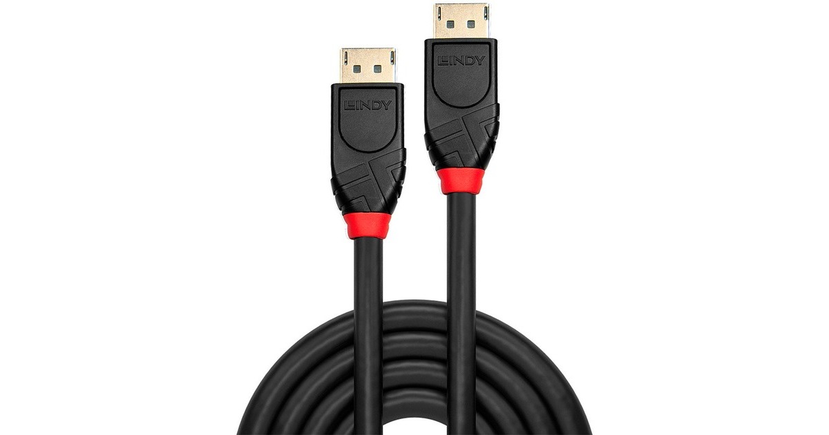 Lindy Aktives DisplayPort 1.2 Kabel(schwarz, 15 Meter)