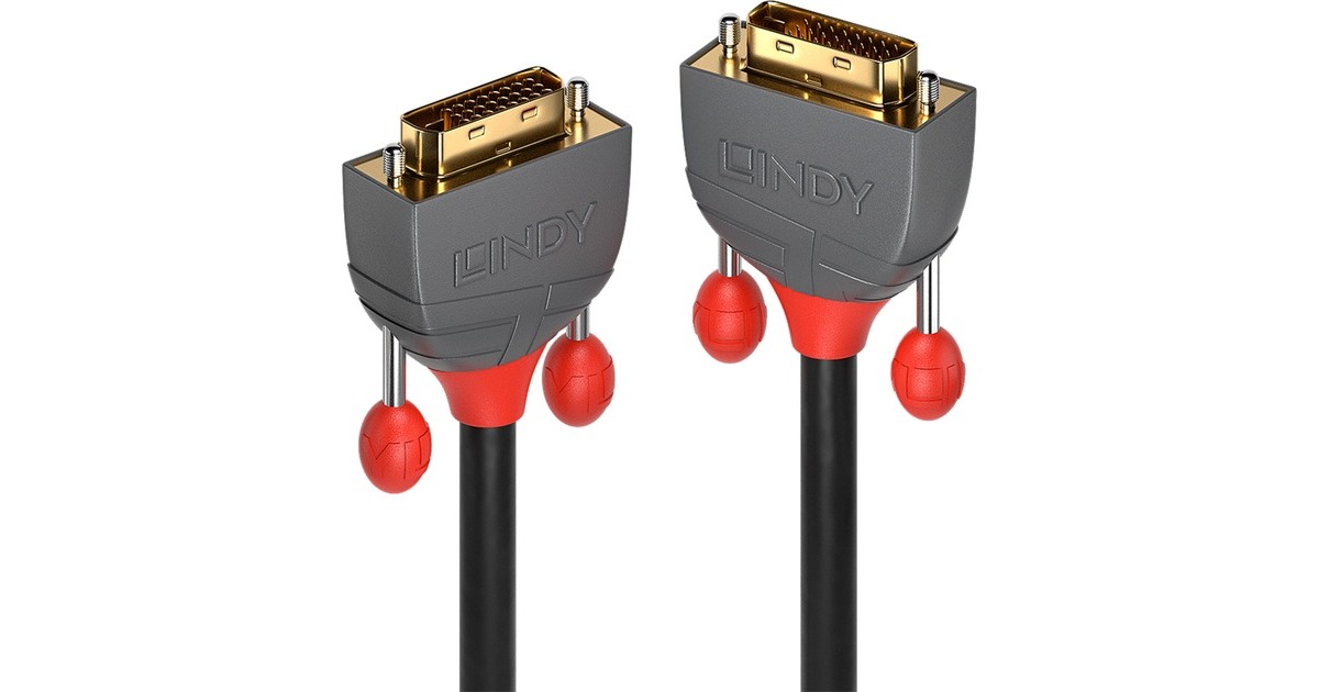 Lindy DVI-D Dual-Link Kabel, Anthra Line(schwarz/grau, 10 Meter)