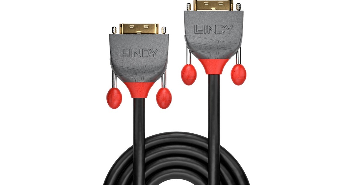 Lindy DVI-D Dual-Link Kabel, Anthra Line(schwarz/grau, 10 Meter)