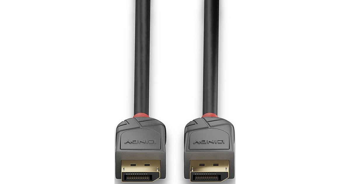 Lindy DisplayPort 1.2 Kabel Anthra Line 10m(schwarz, 10 Meter)
