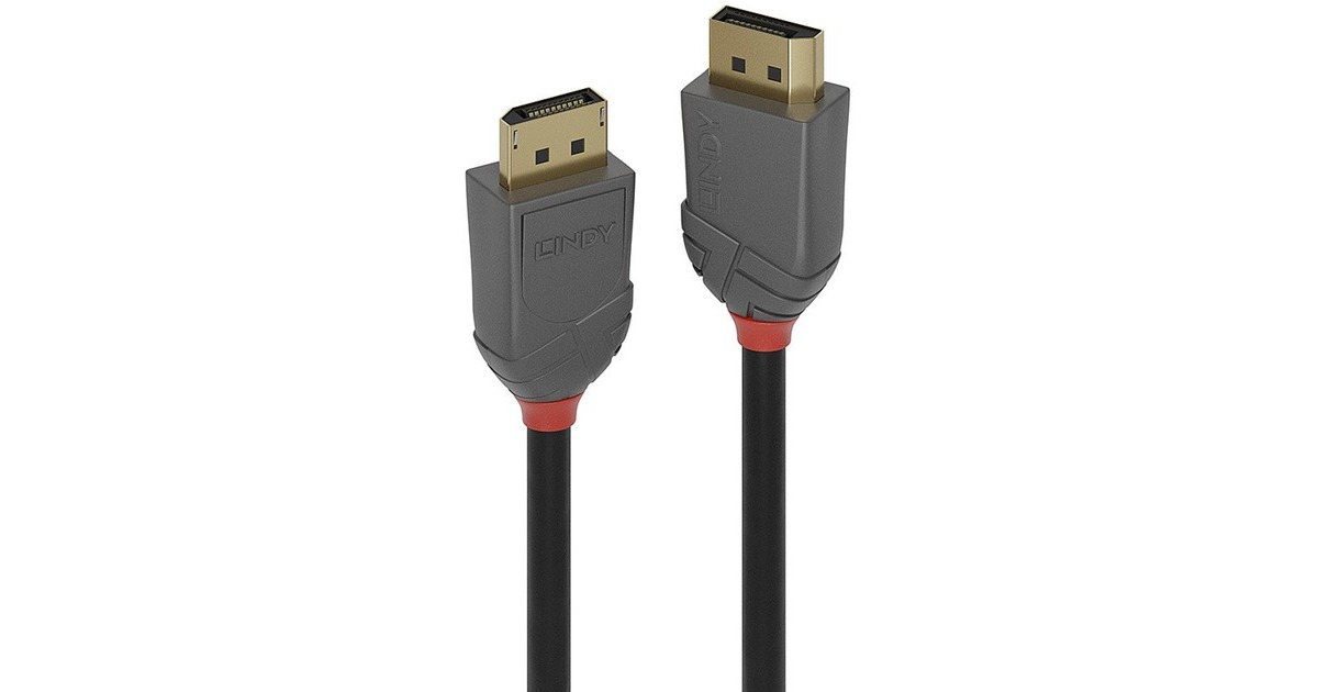 Lindy DisplayPort 1.2 Kabel Anthra Line 10m(schwarz, 10 Meter)