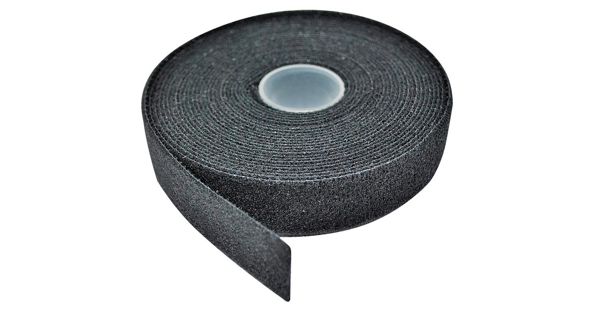 Lindy Doppelseitiges Klettband, Kabelbinder(schwarz, 5 Meter Rolle)