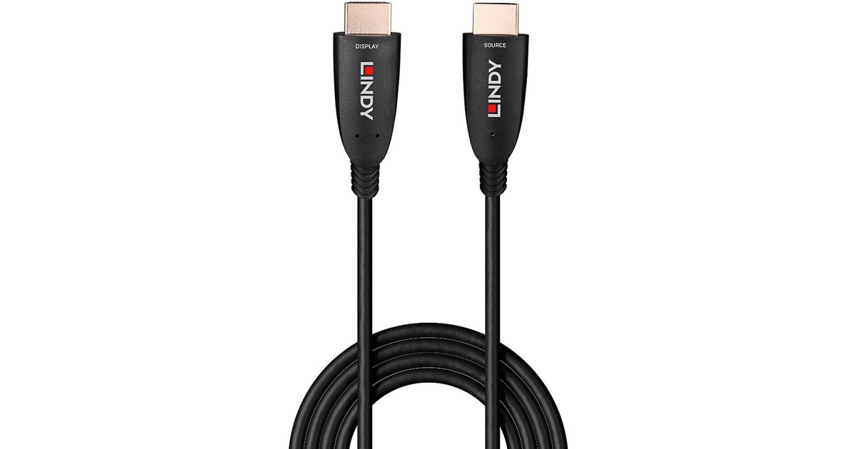Lindy Fibre Optic Hybrid HDMI 2.1 8K60 Kabel(schwarz, 10 Meter, AOC-Kabel)