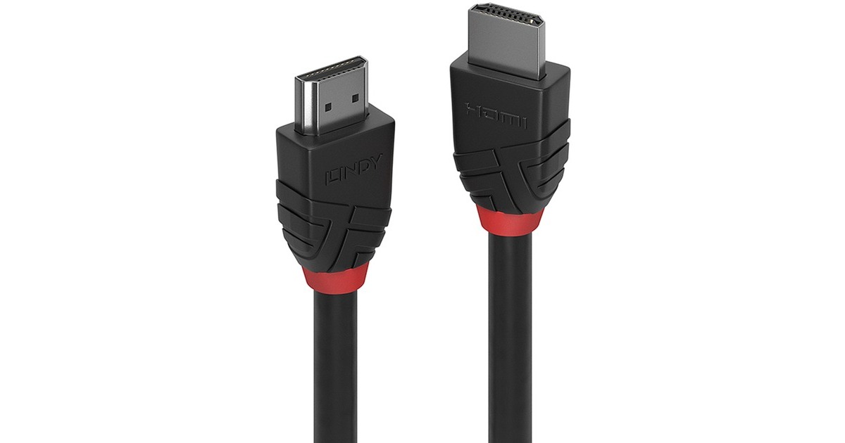 Lindy High Speed HDMI Kabel, Black Line(schwarz, 2 Meter)