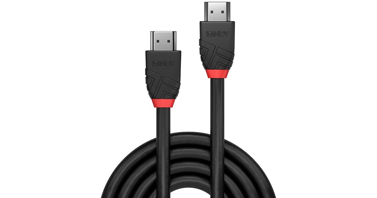 Lindy High Speed HDMI Kabel, Black Line(schwarz, 5 Meter)