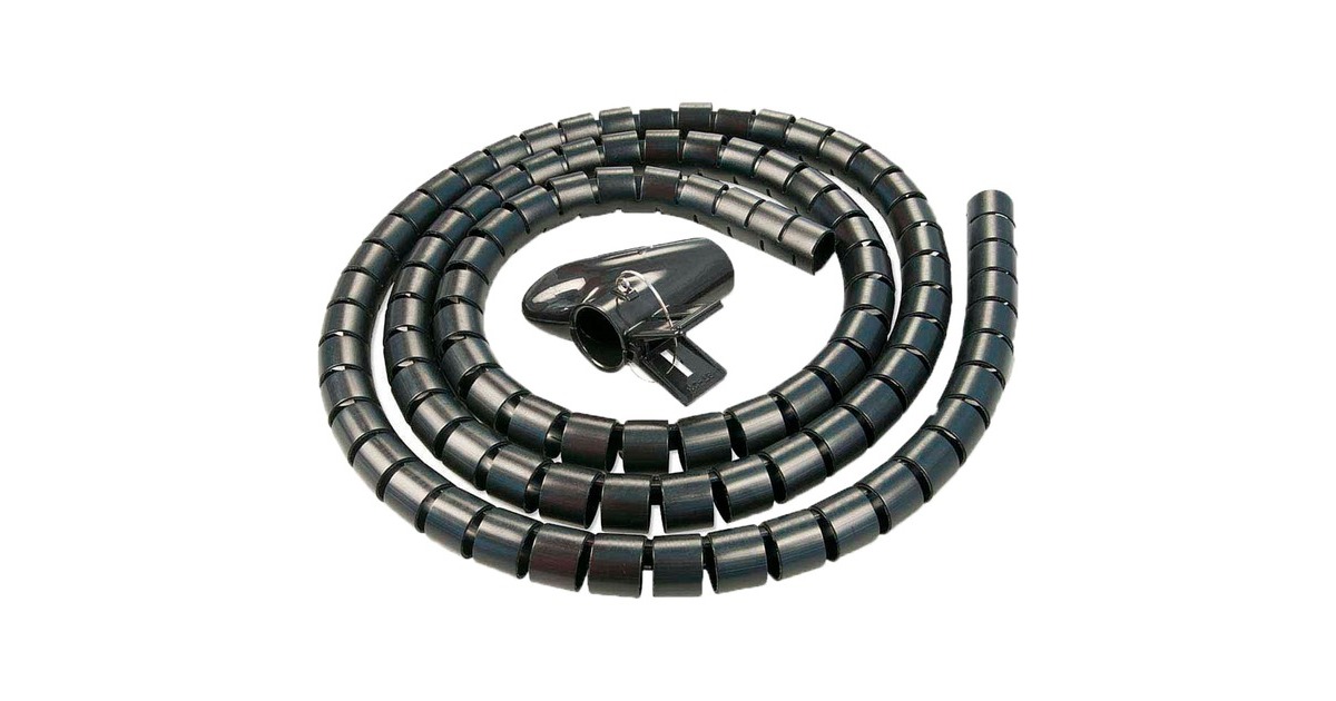 Lindy Kabelspirale 40581, Kabelführung(schwarz, 5 Meter, Ø 25mm)