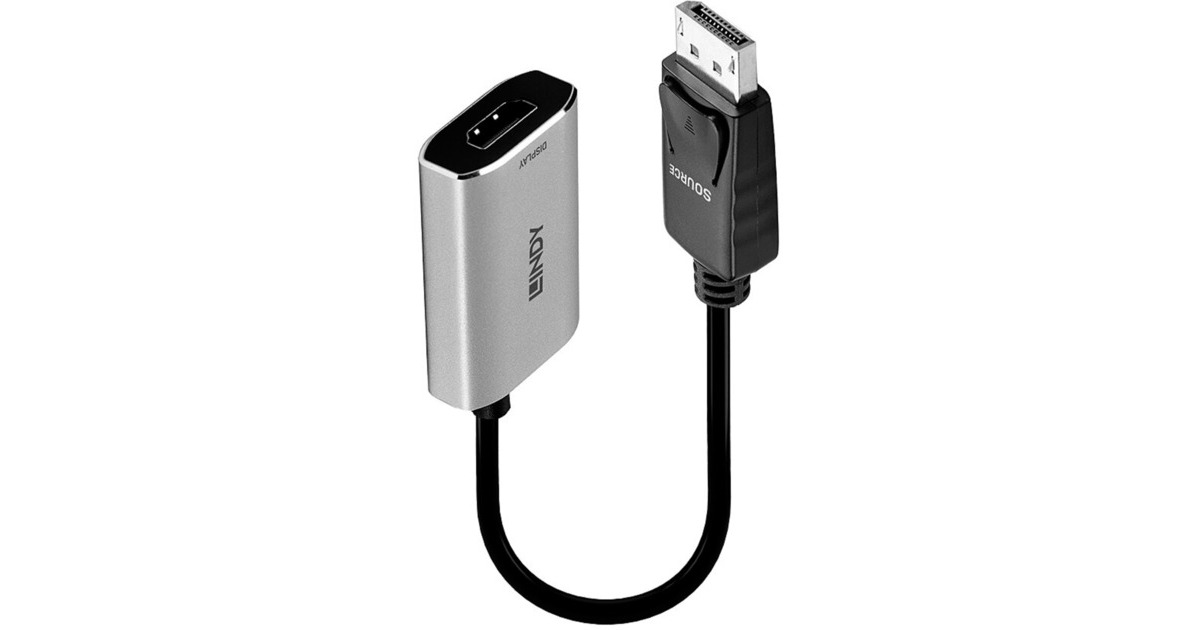 HDMI 8K, Adapter(schwarz/grau, 11cm)