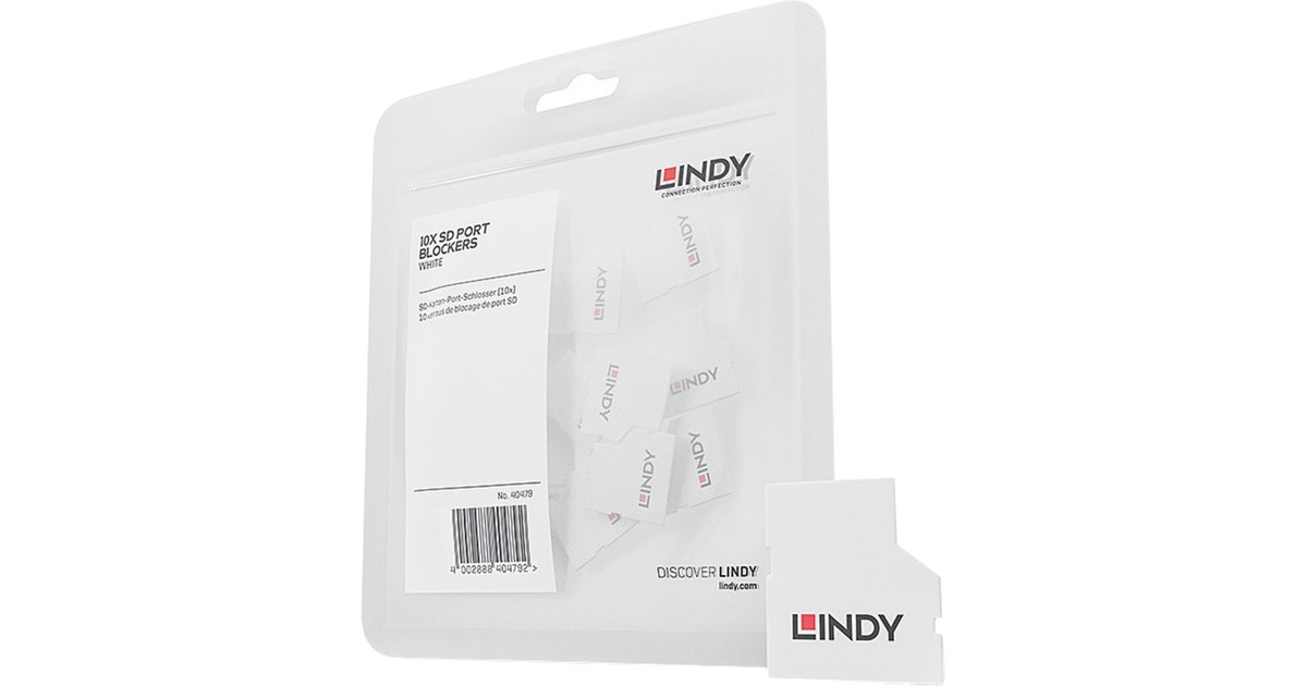 Lindy SD Port Schlösser, Schloss(weiß, 10 Stück)