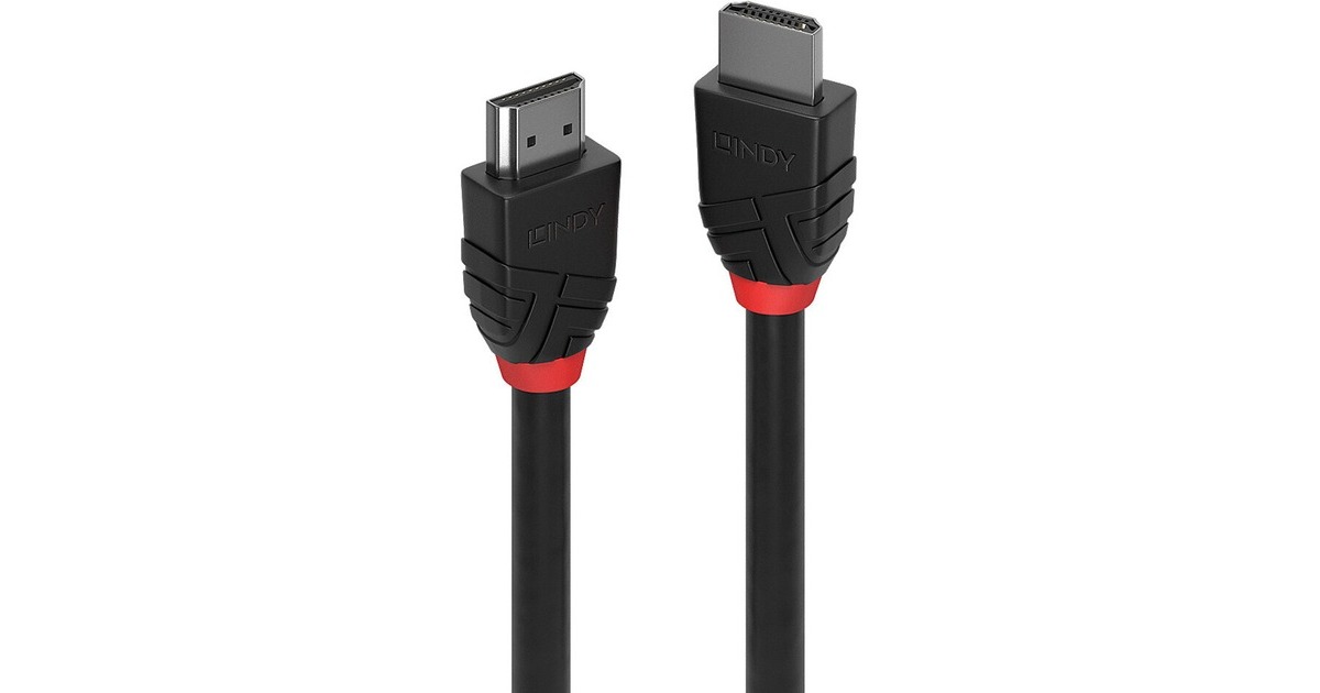Lindy Standard HDMI Kabel 8K 60Hz, Black Line(schwarz, 1 Meter)