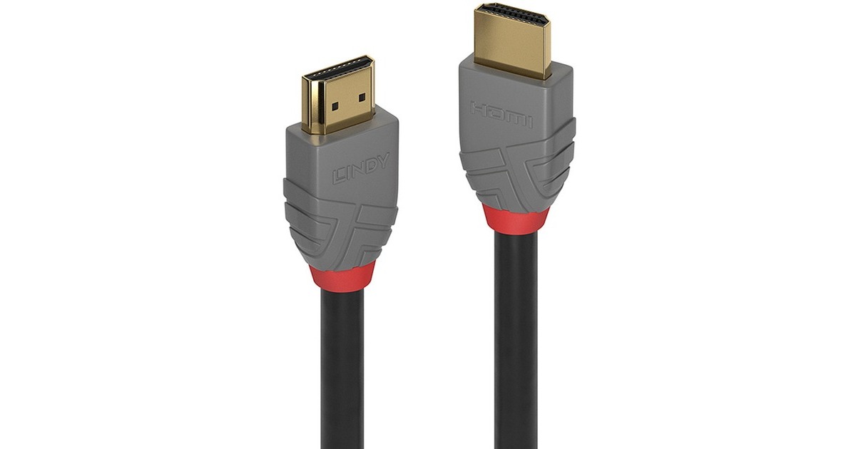 Lindy Standard HDMI Kabel, Anthra Line(schwarz, 15 Meter)