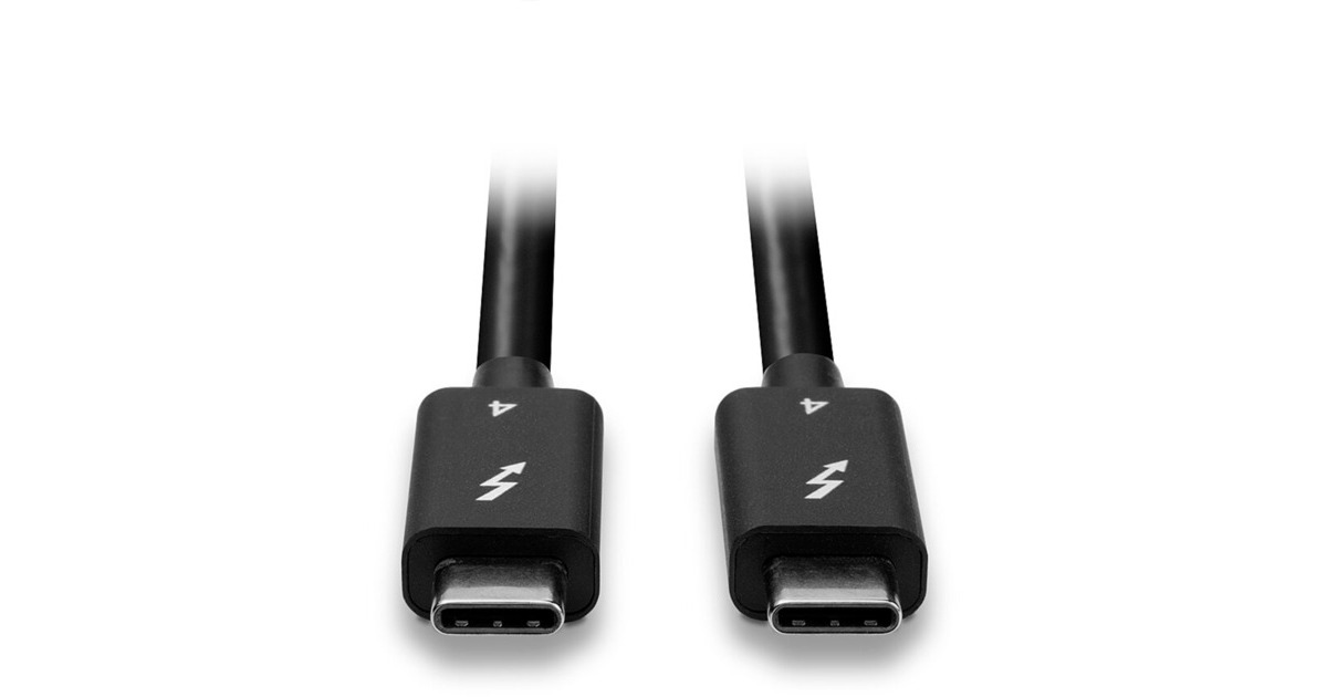 Lindy Thunderbolt 4 Kabel, 40 Gbit/s, passiv(schwarz, 1 Meter)