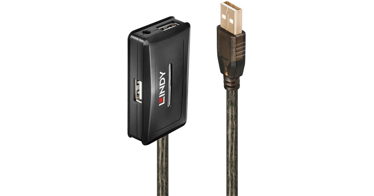 Lindy USB 2.0 Aktivverlängerungshub Pro 10m, USB-Hub