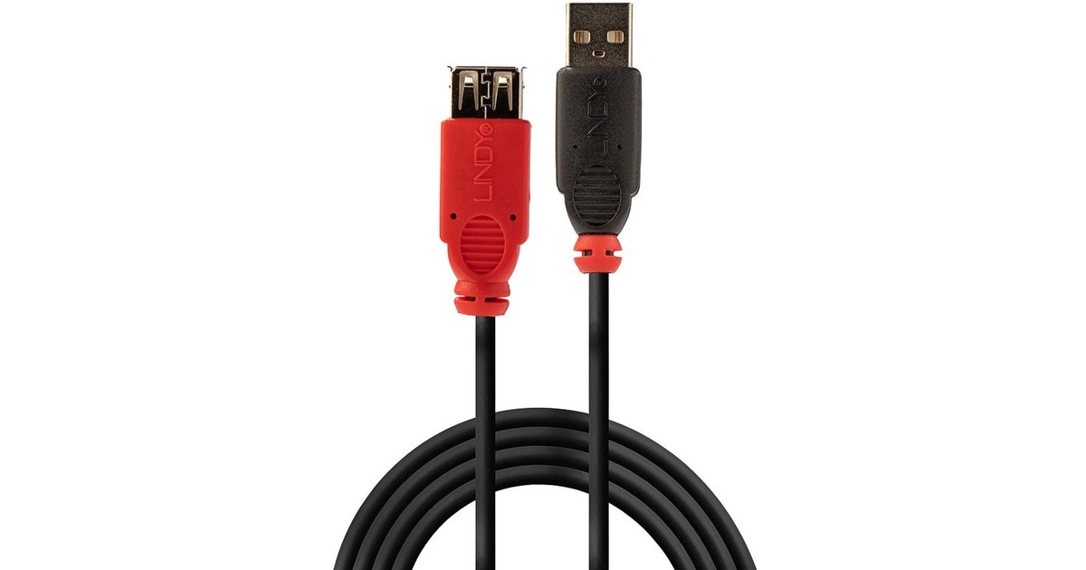 USB-A Buchse(schwarz, 5 Meter)