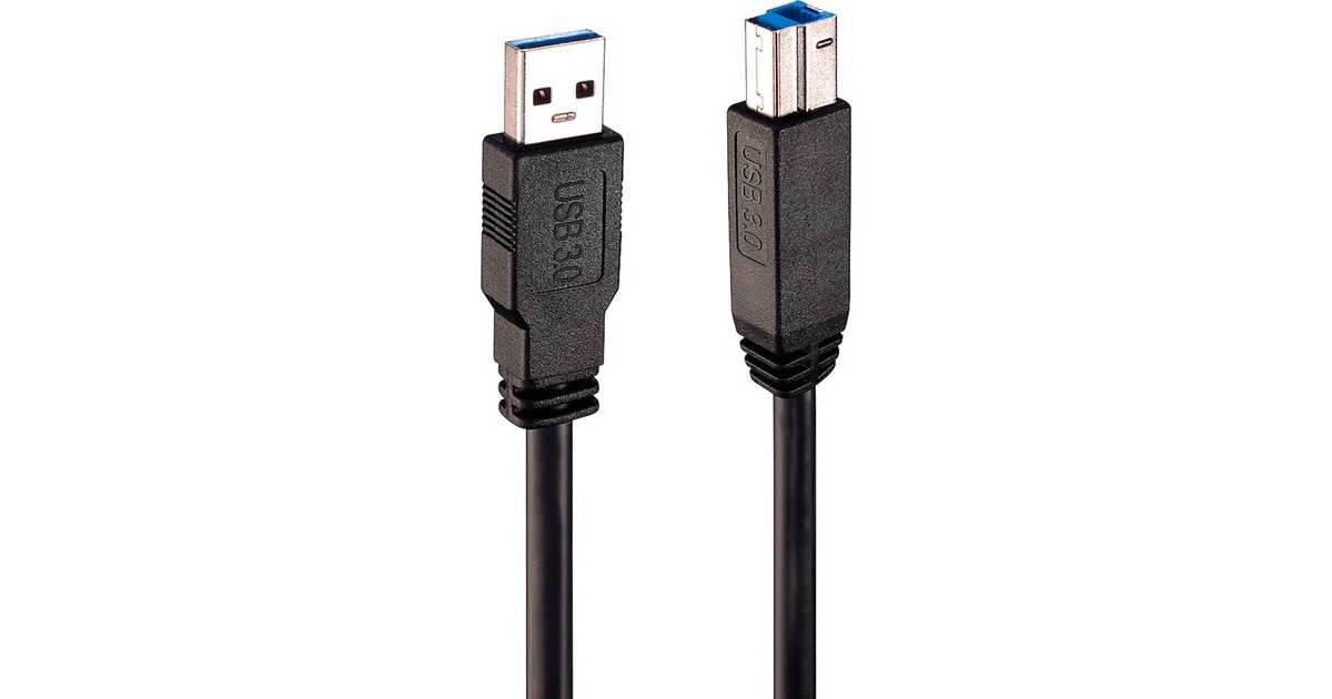 USB-B Stecker(schwarz, 10 Meter)