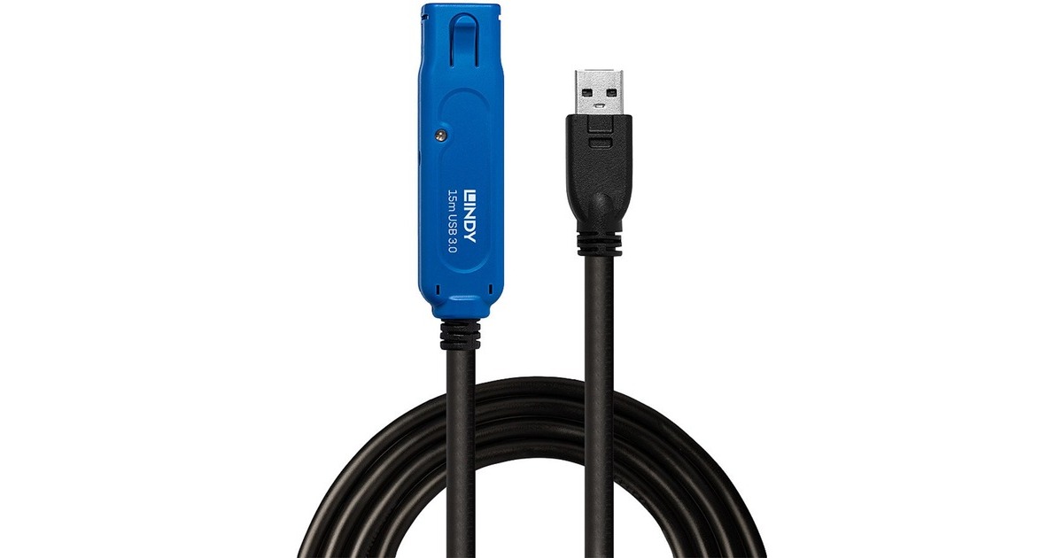 USB-A Buchse(schwarz, 15 Meter)