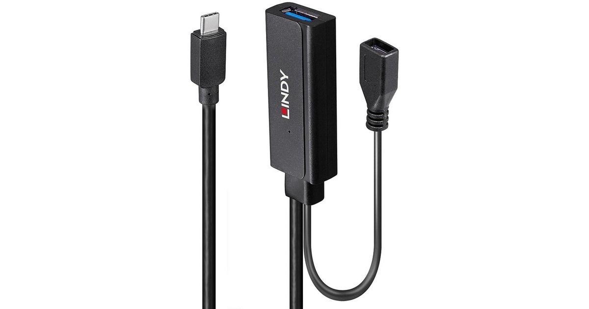 USB-A Buchse(schwarz, 3 Meter)