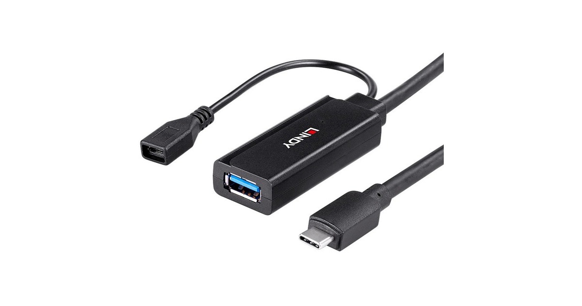 USB-A Buchse(schwarz, 3 Meter)