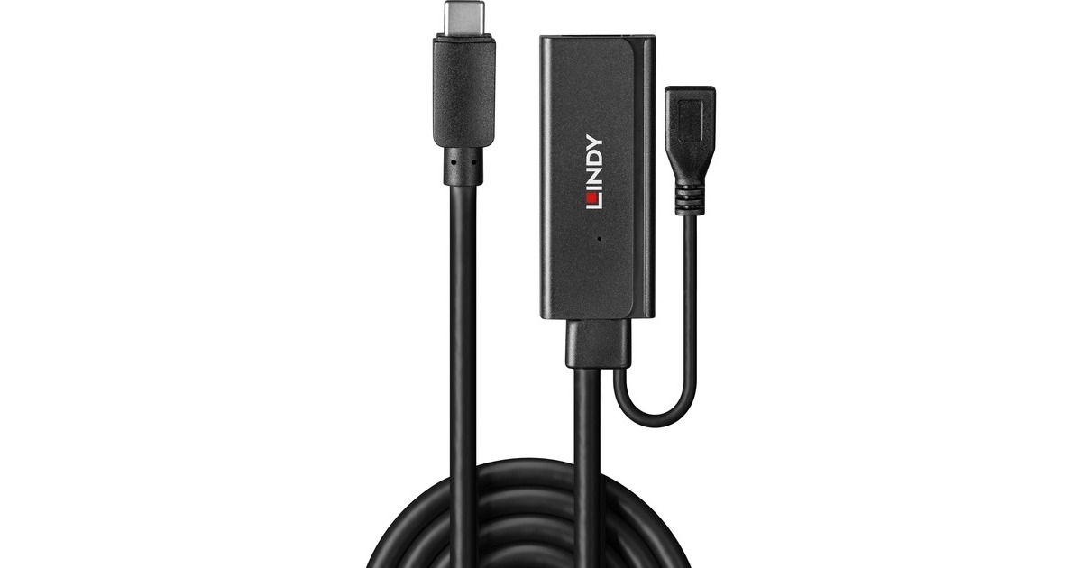 USB-A Buchse(schwarz, 5 Meter)