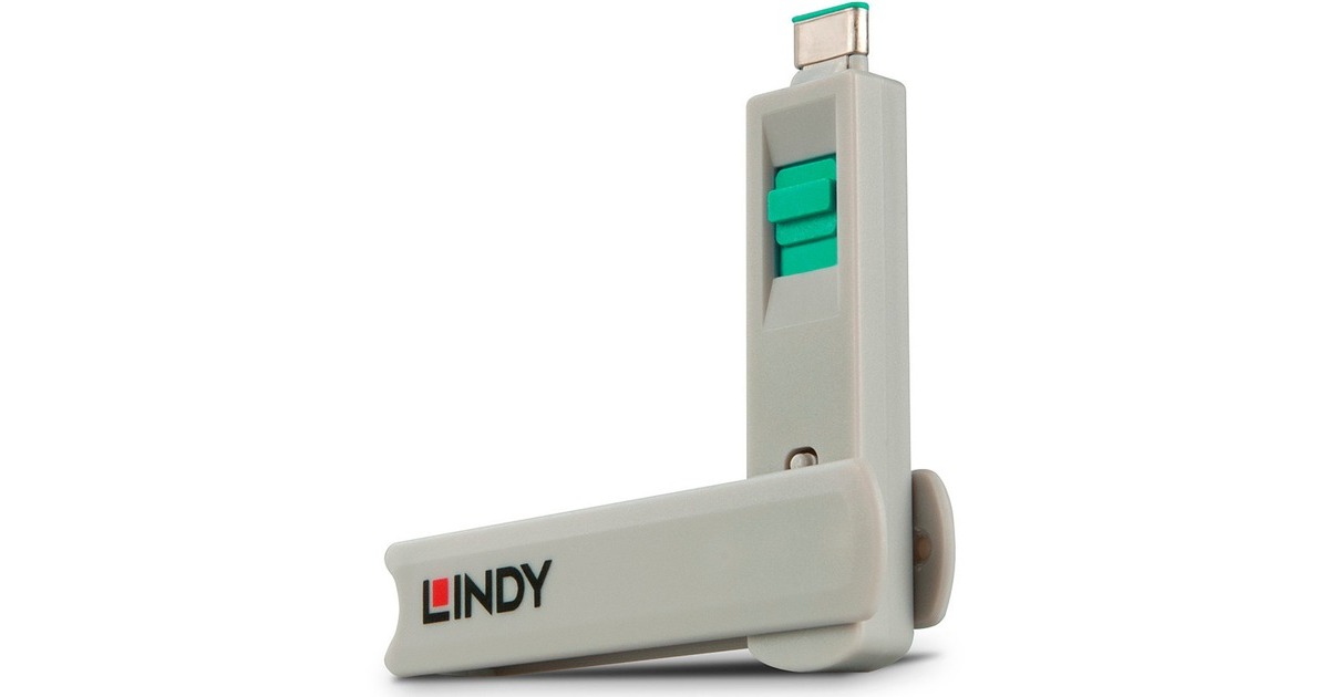 Lindy USB Typ C Port Schloss, Sicherheit(grün)