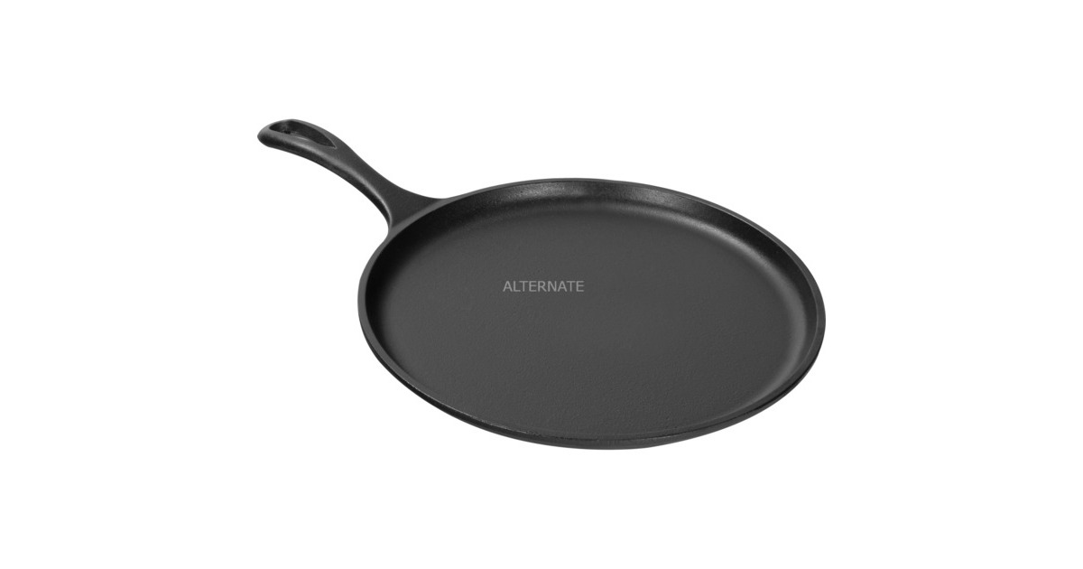 Lodge Crêpespfanne L9OG3, mit Stiel(schwarz, Ø 27cm)