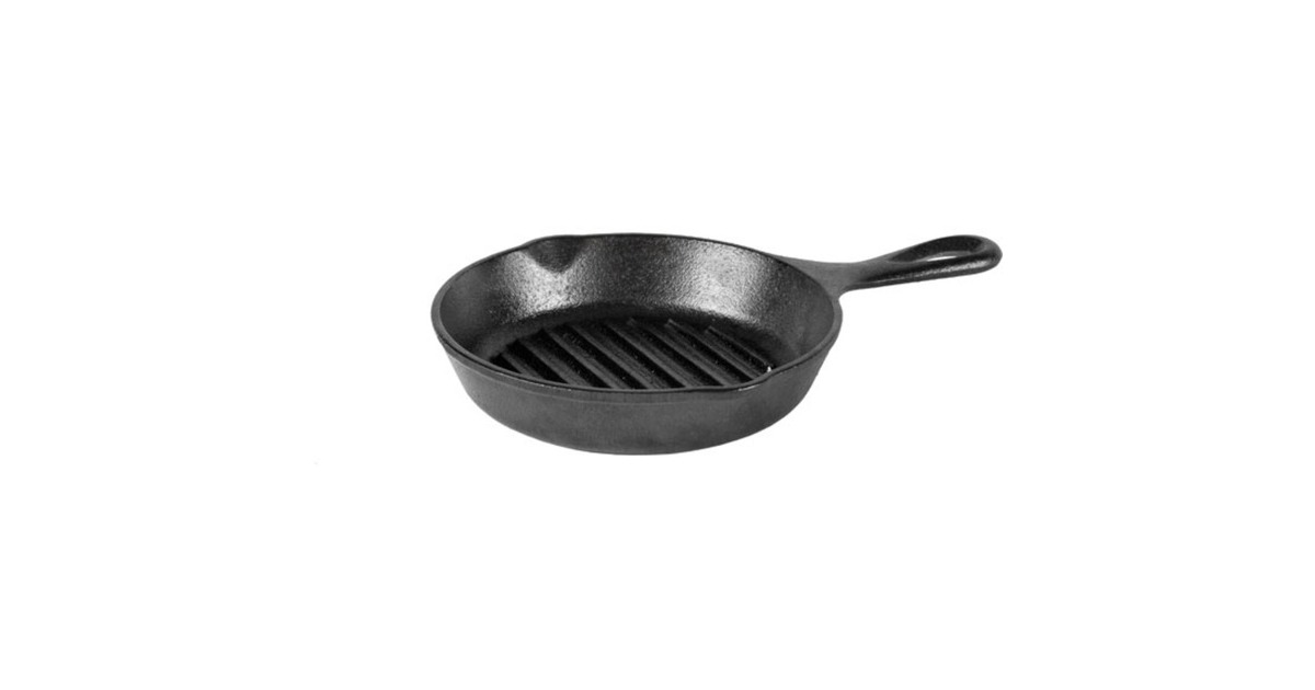 Lodge Grillpfanne L3GP, mit Stiel(schwarz, Ø 16,5cm)