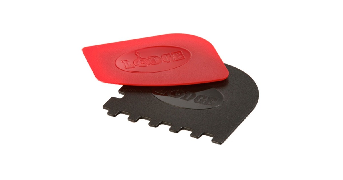 Lodge Grillpfannen-Schaber(schwarz/rot, 2er-Set) Lodge Grillpfannen-Schaber(schwarz/rot, 2er-Set)