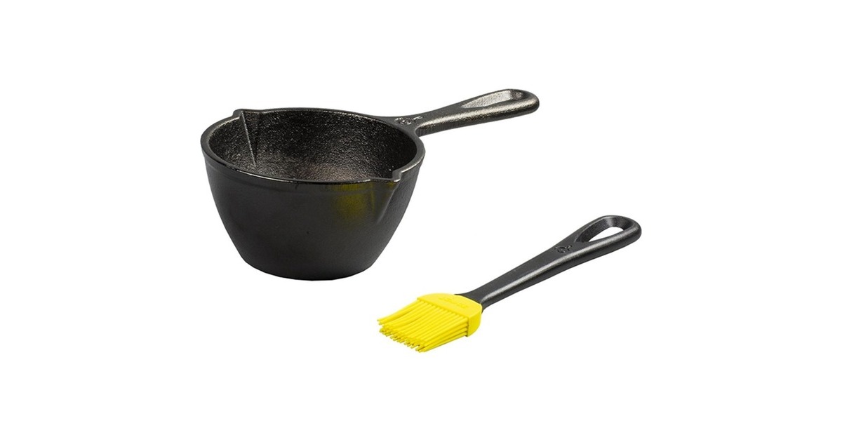 Lodge Saucen Kit LMPB21, mit Stiel, Topf(schwarz, Ø 13,6cm, inkl. Silikonpinsel) Lodge Saucen Kit LMPB21, mit Stiel, Topf(schwarz, Ø 13,6cm, inkl. Silikonpinsel)