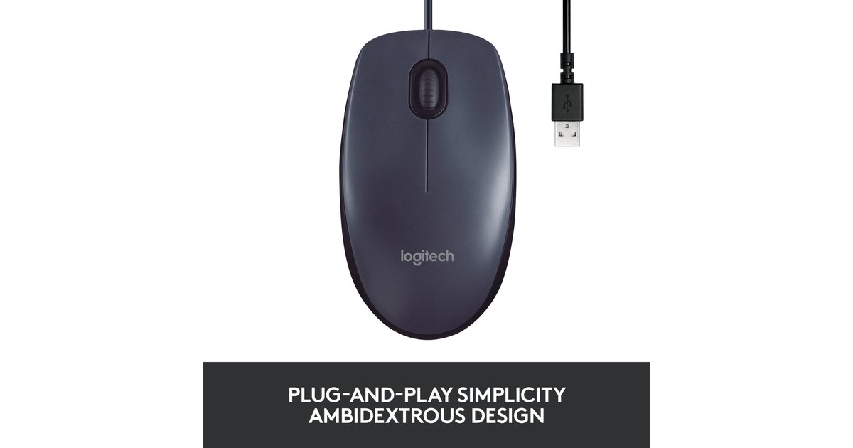 Logitech B100 Optical USB Mouse for Business, Maus(schwarz)