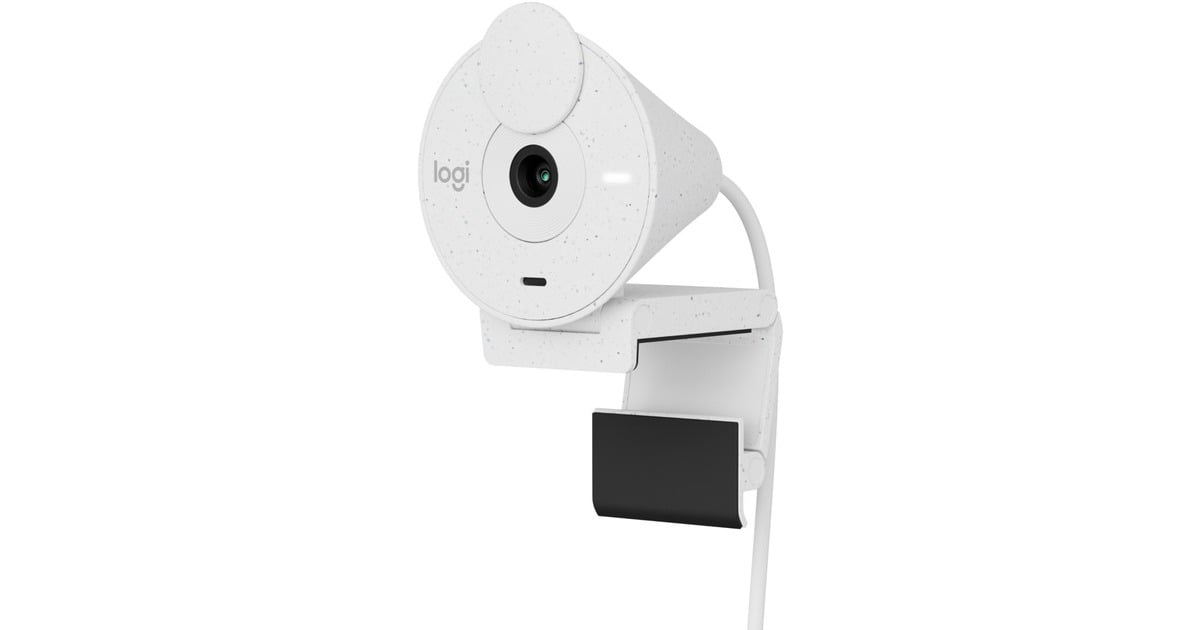 Logitech Brio 300, Webcam(weiß, Off White)