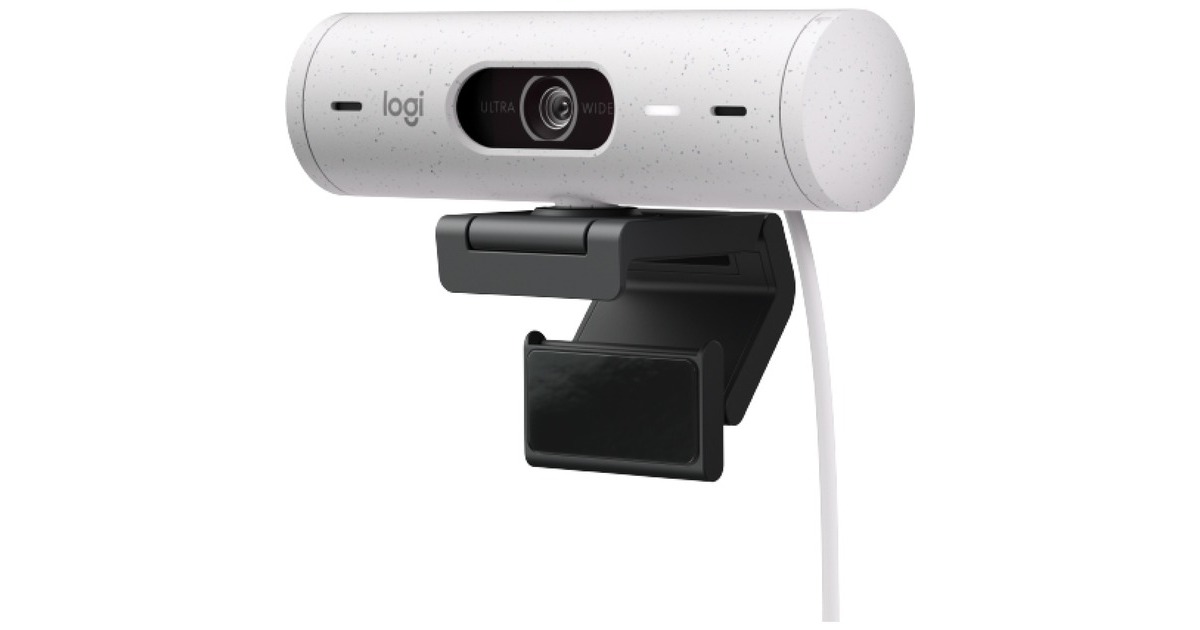 Logitech Brio 500, Webcam(weiß/schwarz, Off White)