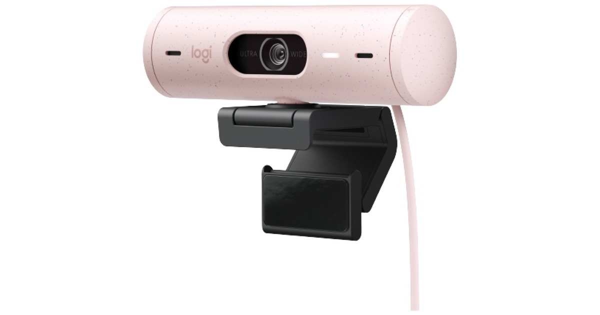 Logitech Brio 500, Webcam(rosa/schwarz, Rose)