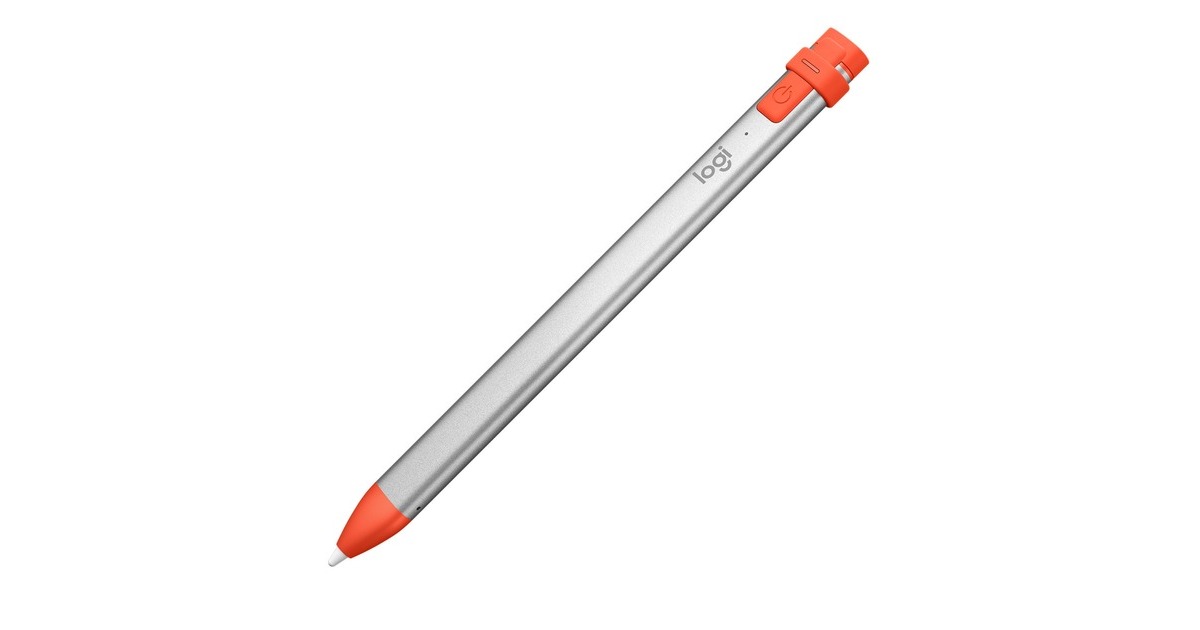 Logitech Crayon, Eingabestift(silber/orange, für alle ab 2018 veröffentlichten iPads)