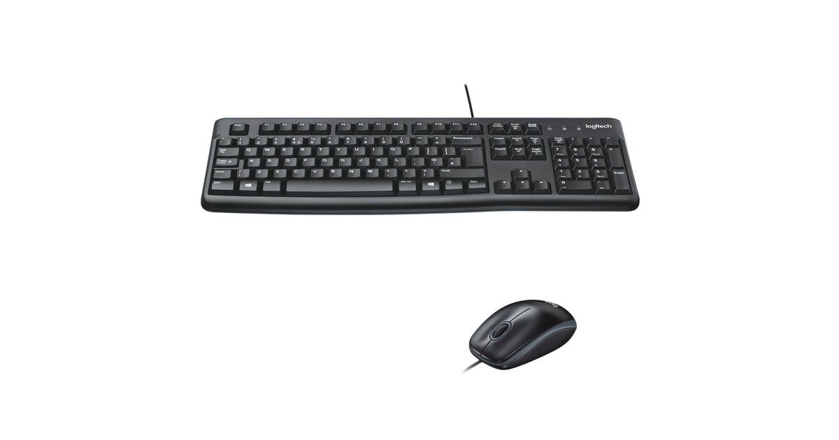 Logitech Desktop MK120, Desktop-Set(schwarz, DE-Layout)