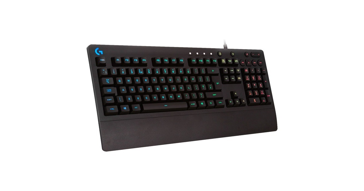 Logitech G213 Prodigy, Gaming-Tastatur(schwarz, DE-Layout, Rubberdome)