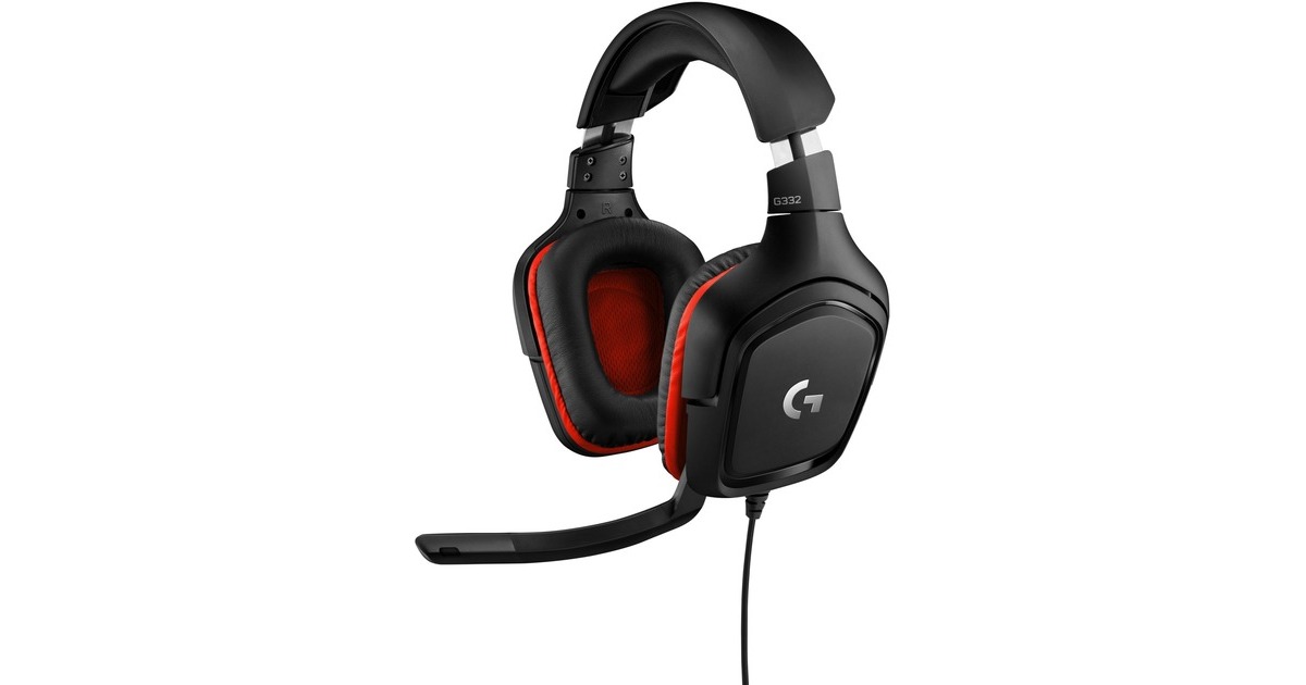 Logitech G332 Gaming Headset, Gaming-Headset(schwarz/rot)