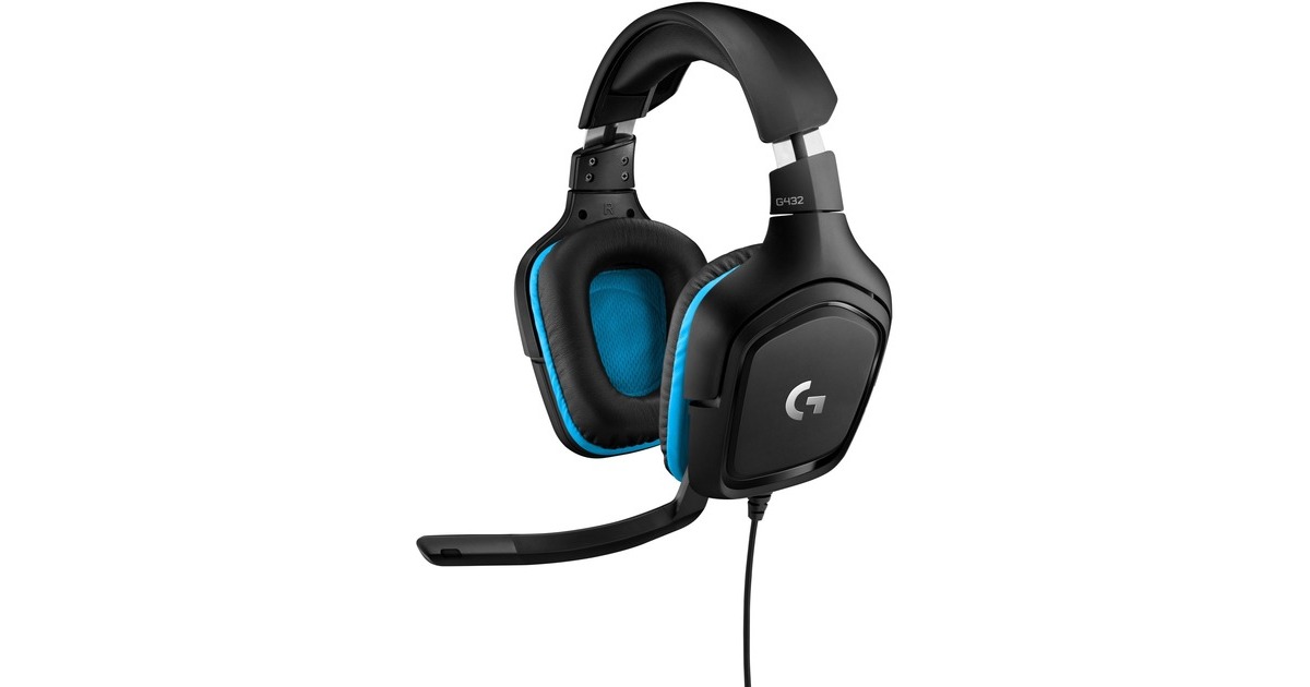 Logitech G432 Gaming Headset, Gaming-Headset(schwarz/blau)