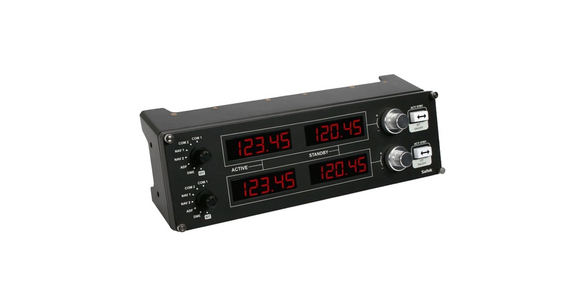 Logitech G Saitek PRO Flight Radio Panel, Instrumentenpanel Logitech G Saitek PRO Flight Radio Panel, Instrumentenpanel