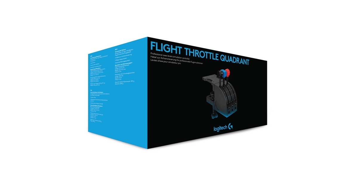 Logitech G Saitek PRO Flight Throttle Quadrant, Schubhebel
