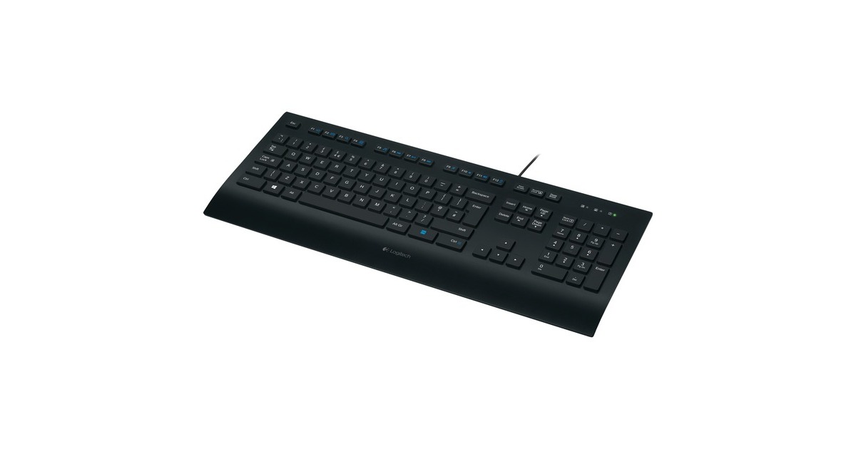 Logitech K280e Corded, Tastatur(schwarz, DE-Layout, Plunger, for Business)