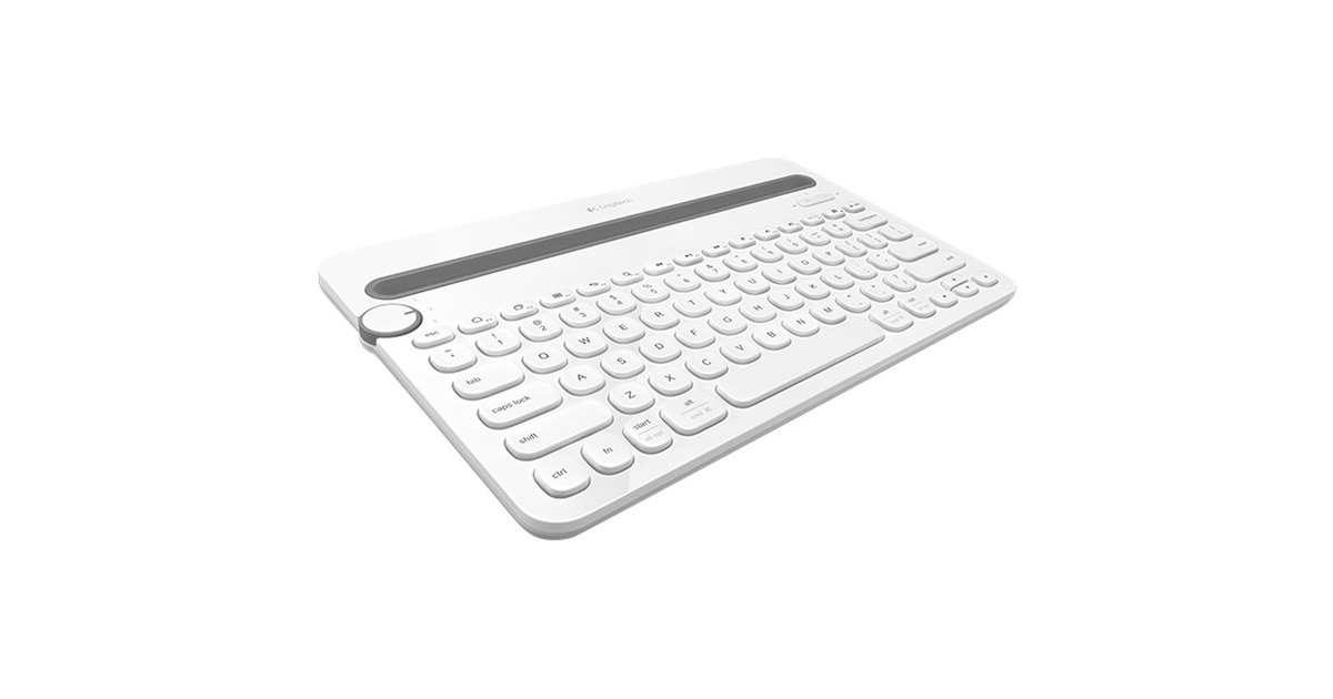 Logitech K480 Bluetooth Multi-Device KB, Tastatur(weiß, DE-Layout)
