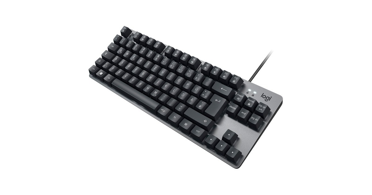 Logitech K835 TKL, Tastatur(grau/schwarz, DE-Layout, GX Blue)