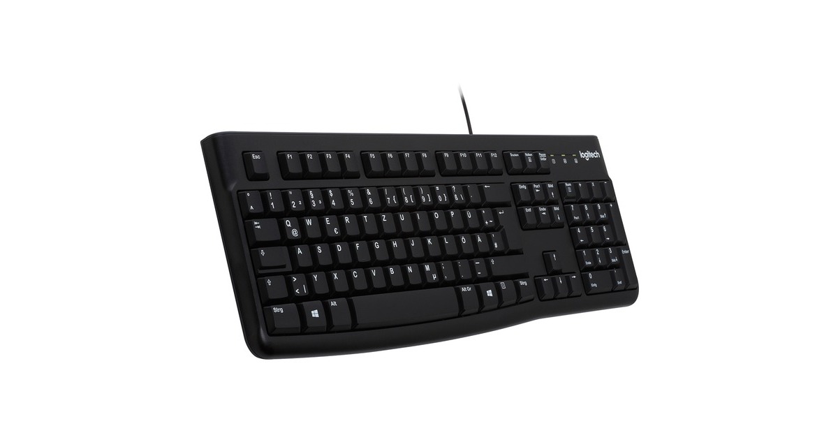 Logitech Keyboard K120 for Business, Tastatur(schwarz, DE-Layout, Rubberdome)