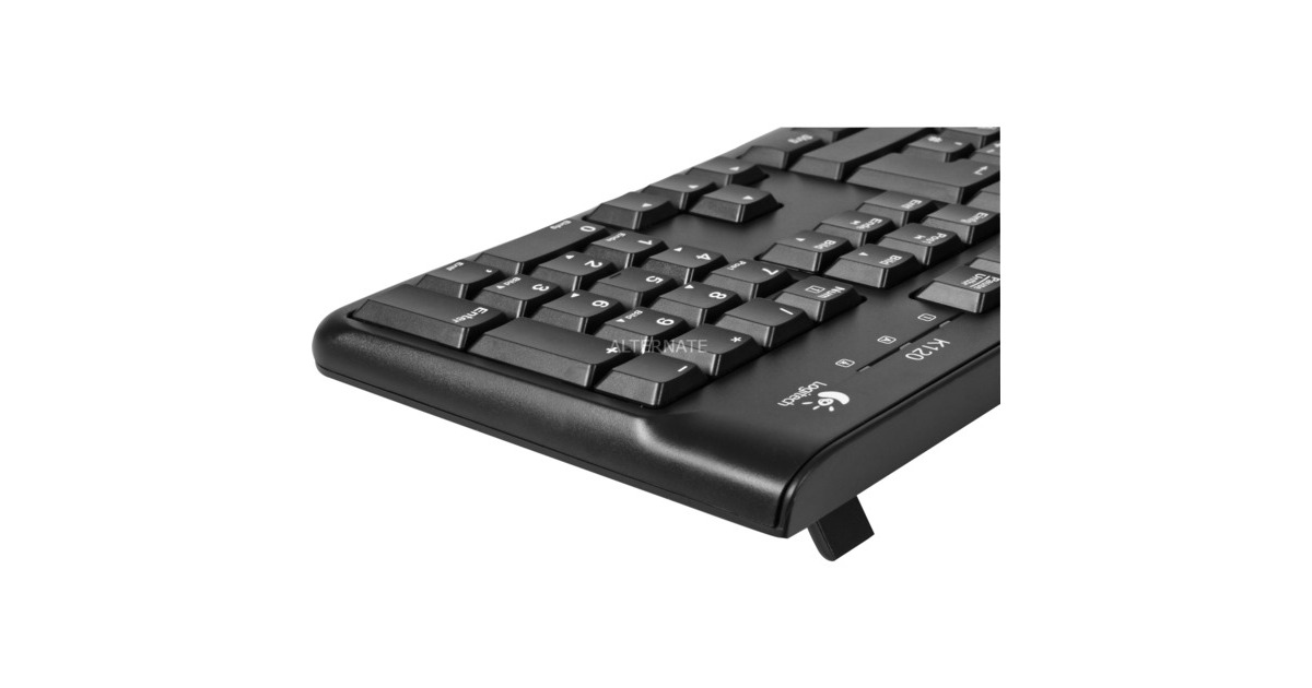 Logitech Keyboard K120 for Business, Tastatur(schwarz, DE-Layout, Rubberdome)