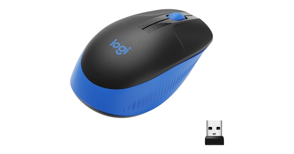 Logitech M190, Maus(schwarz/blau)