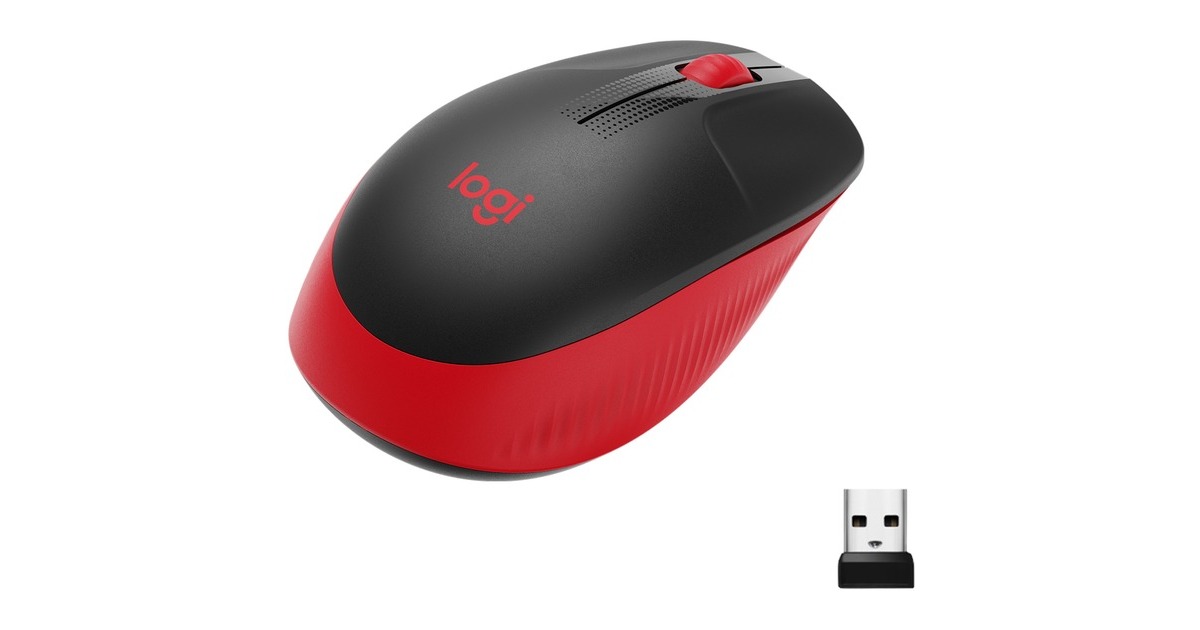 Logitech M190, Maus(schwarz/rot)